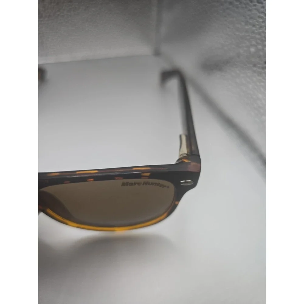 Marc Hunter Women's Sunglasses Shiny Black BrownTortoise Gradient 7903 Free Case